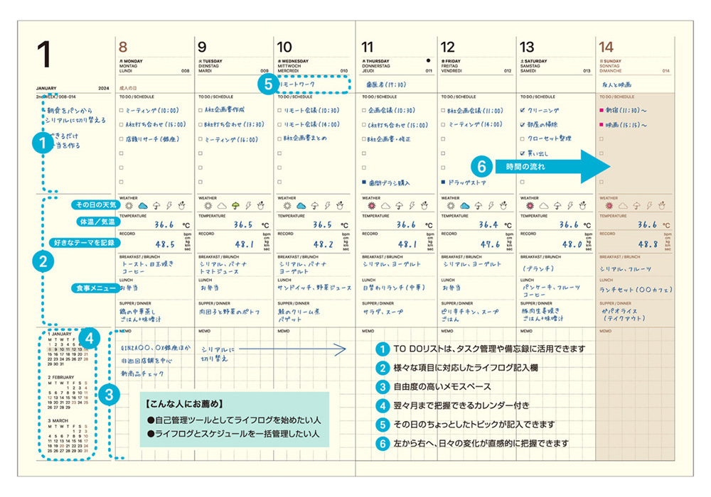 LIFE LOG 記入例